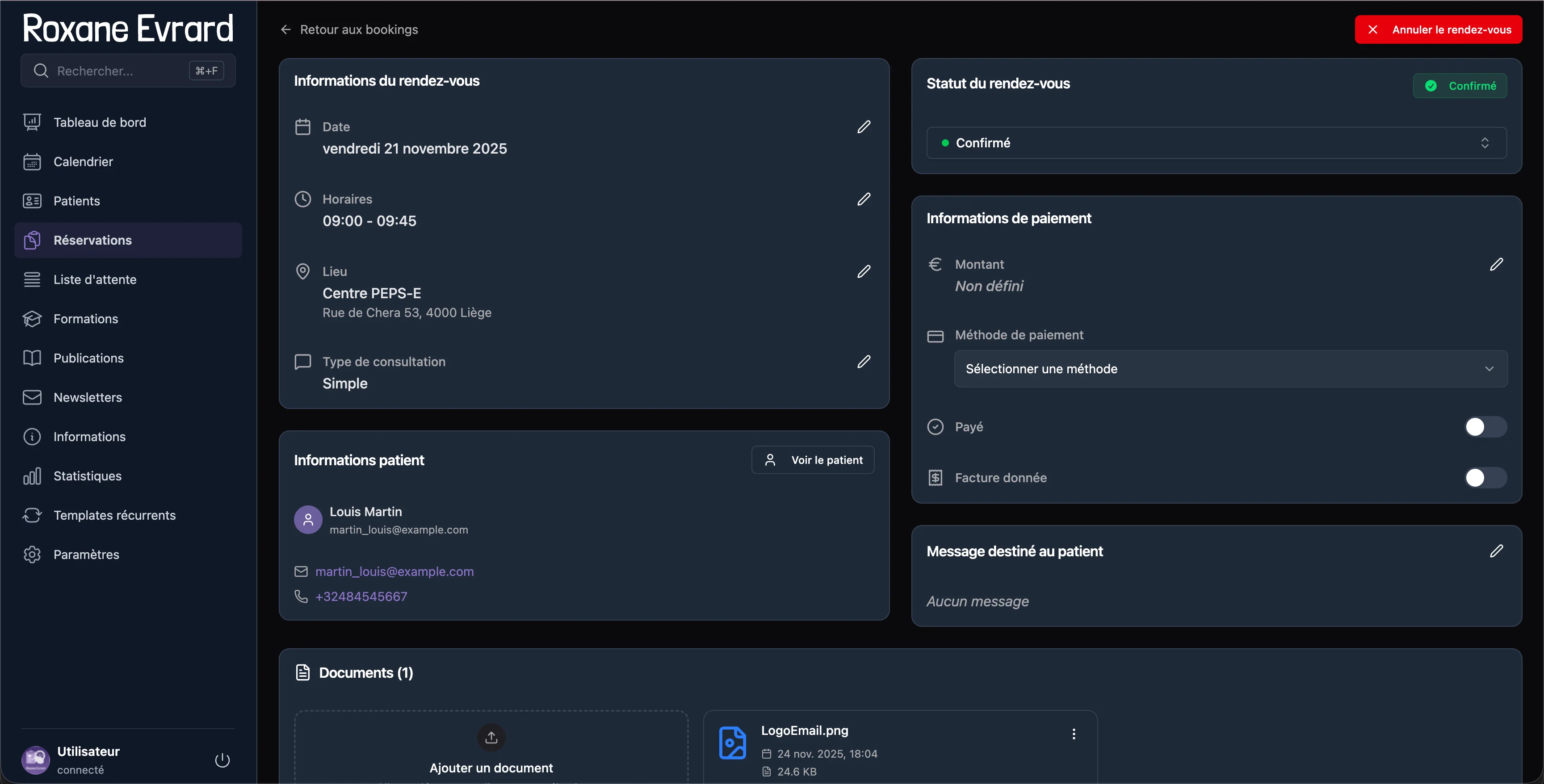 Screenshot 4 - Patient Management Desktop Application