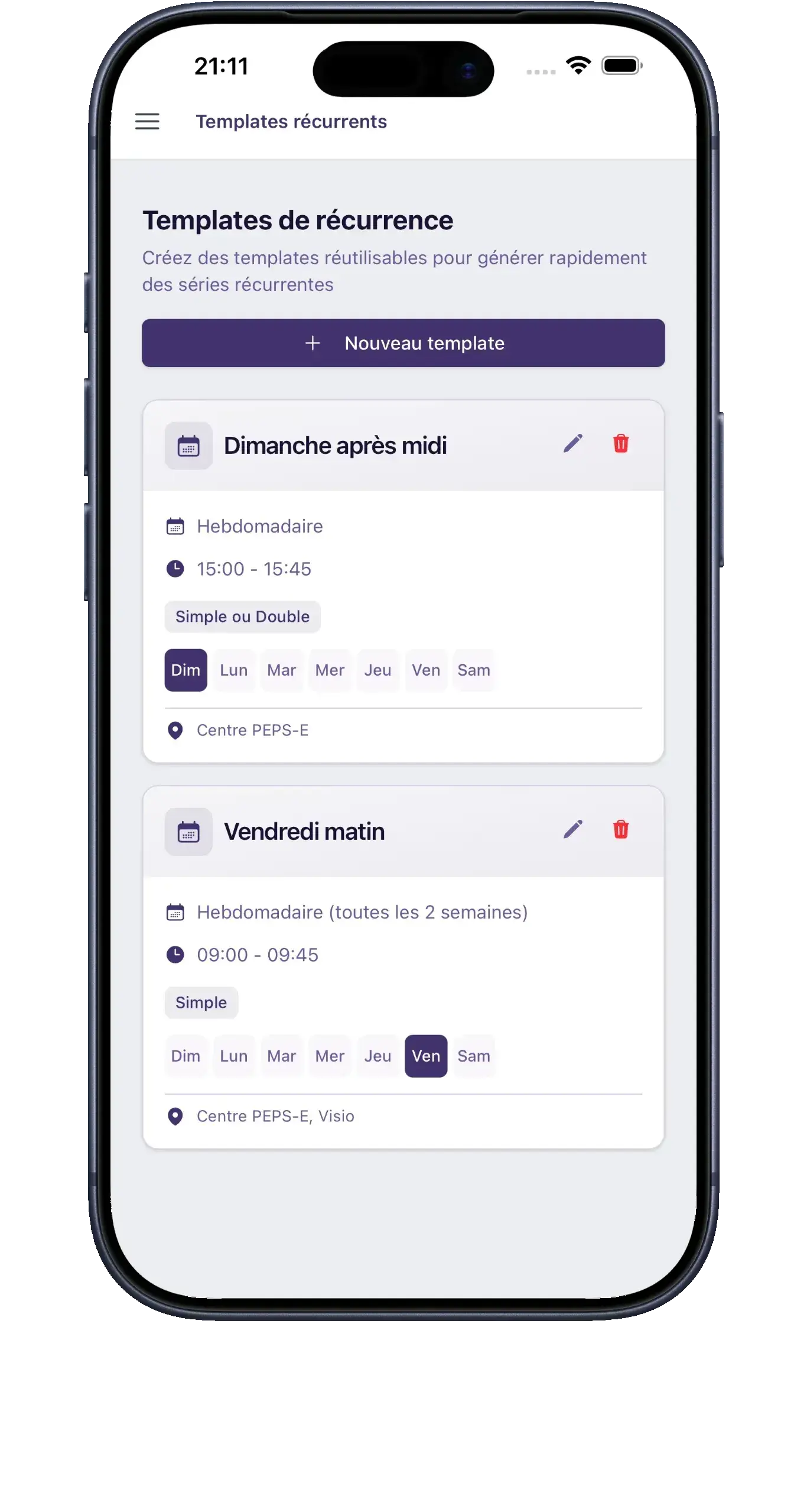 Calendrier Interactif