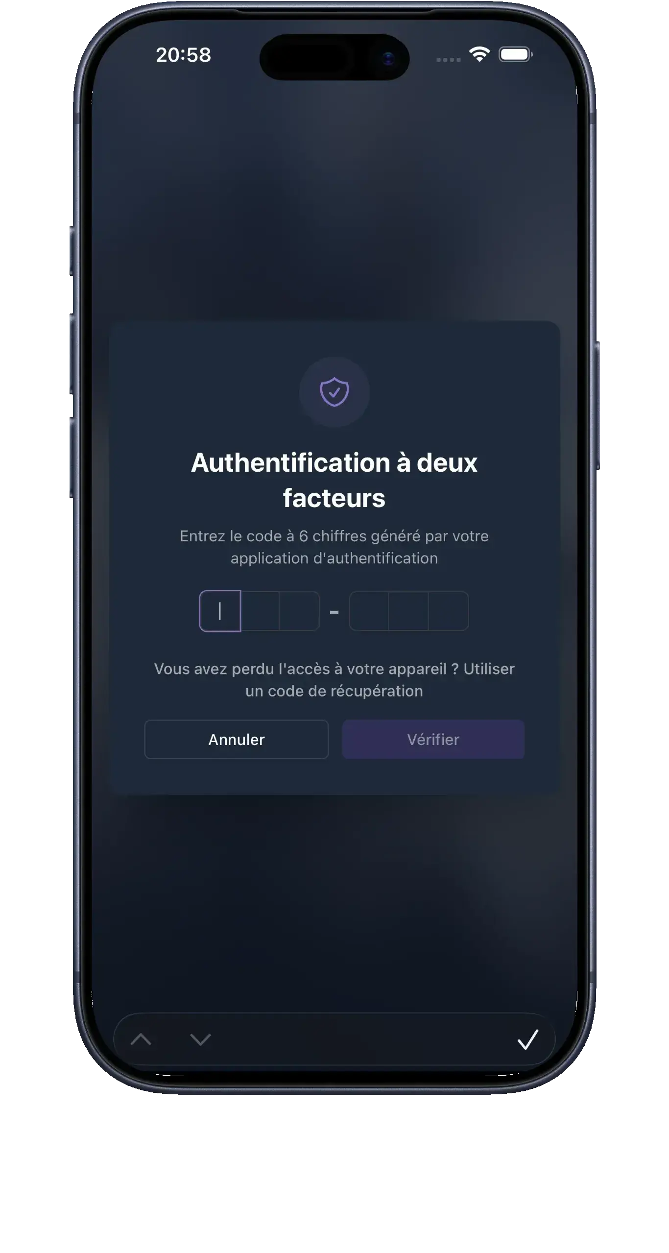 Authentification biométrique